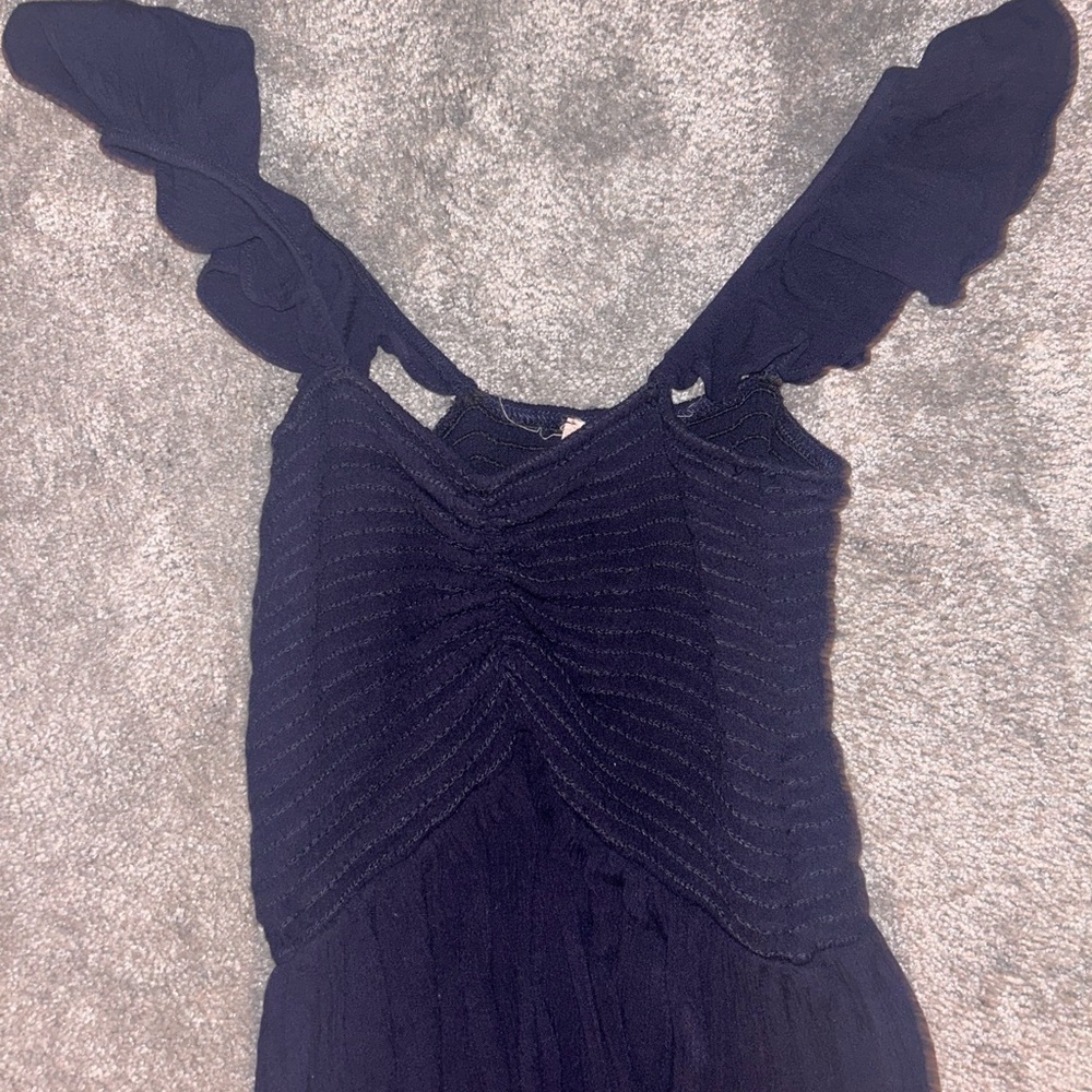 Navy blue Altar'd state sun dress XS